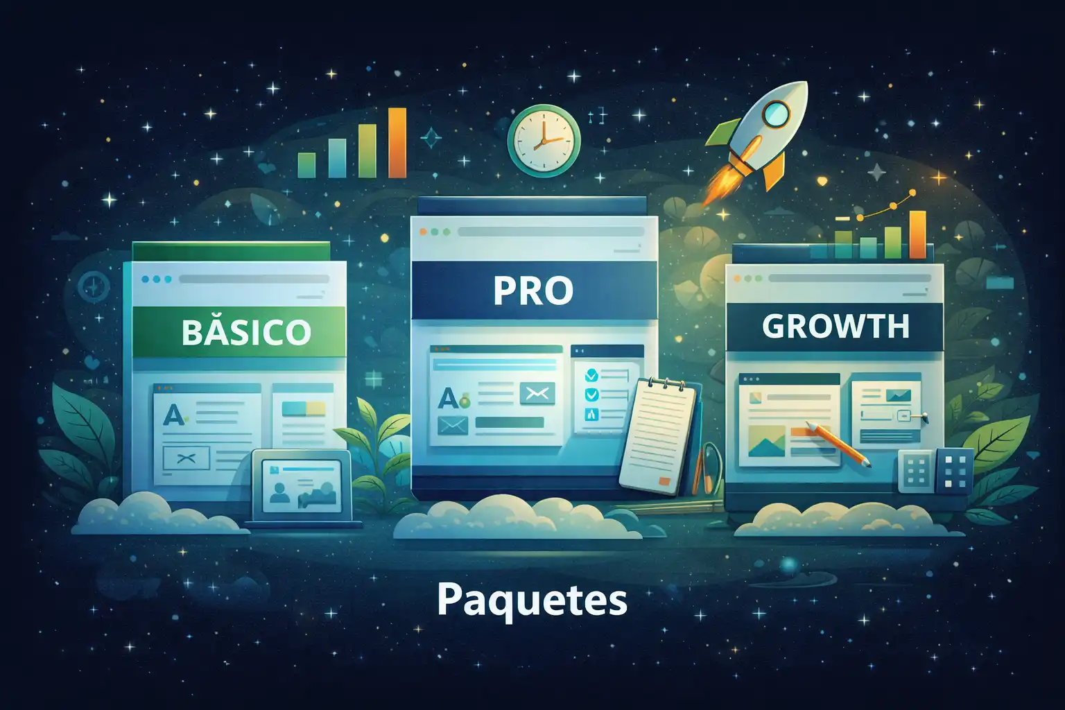 Paquetes de web y SEO con medición de conversiones